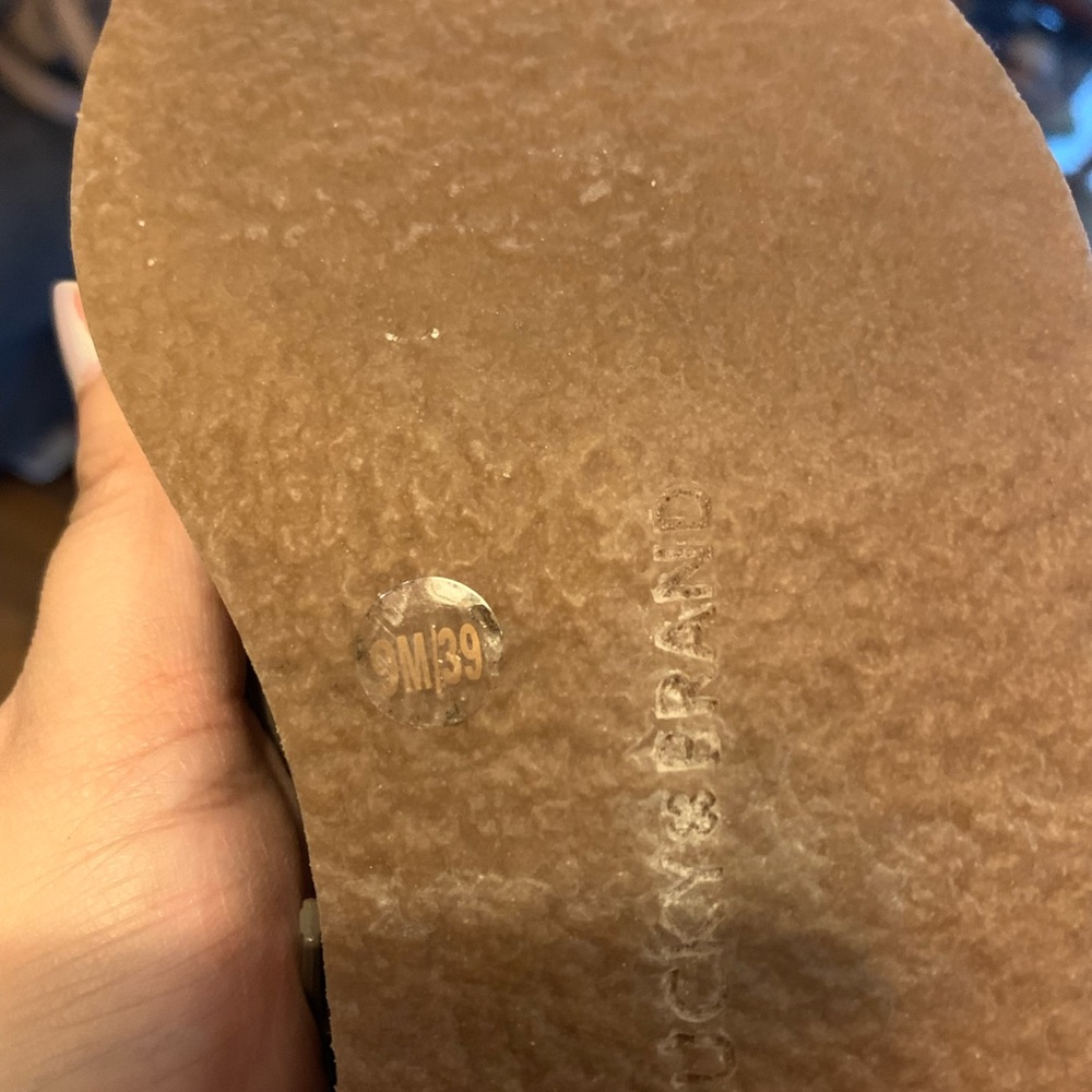 Lucky Brand Tan Laced Ankle Boots - Picture 8 of 8